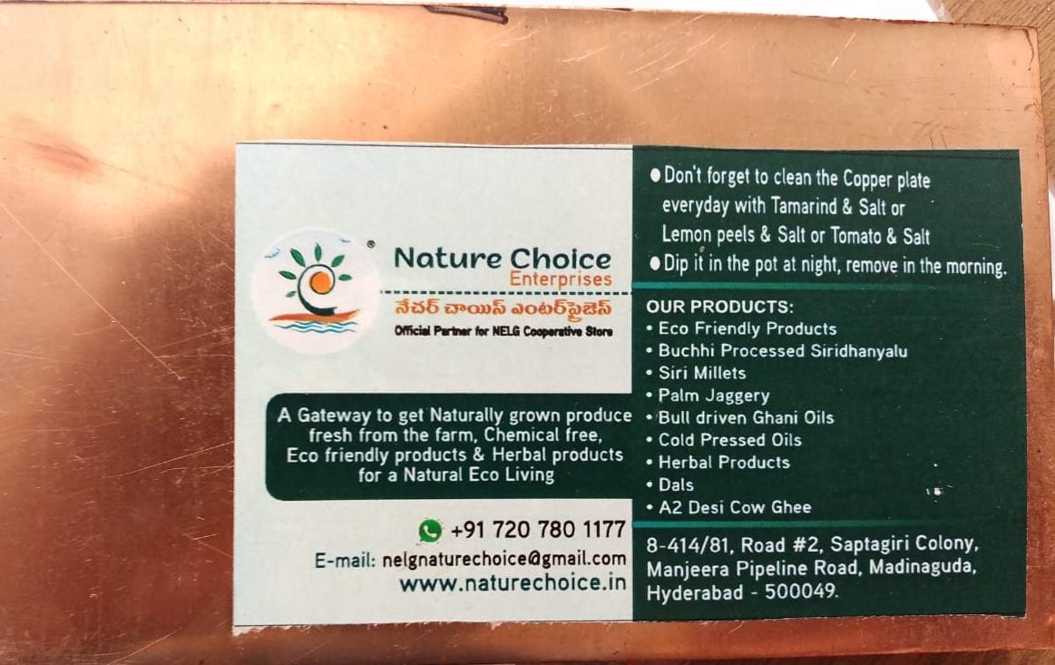 Copper plate for Water Purification and make structured water