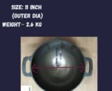 Cast Iron Kadai Medium size Roundebase 10 inch