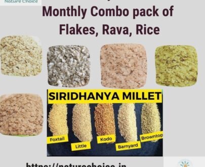 NCE Siridhanya Monthly Rice Rava Flakes combo pack
